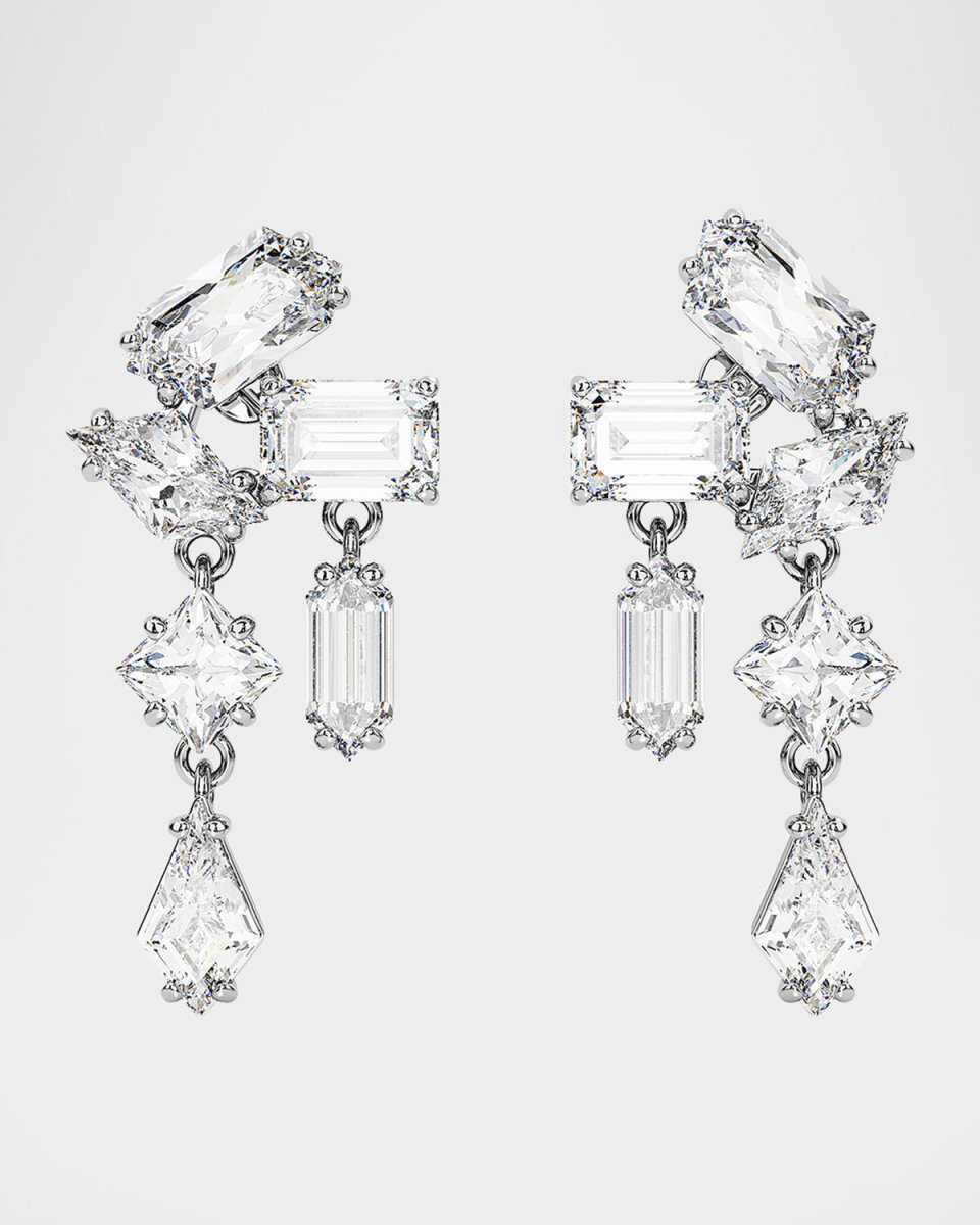 Mesmera Mix-Cut Crystal Drop Earrings